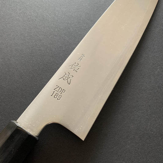 Gyuto knife, ZDP189 powder steel, polished finish - Sukenari