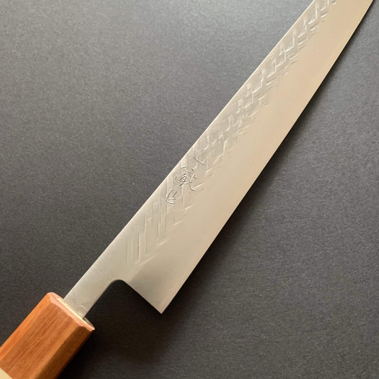 Sujihiki knife, SLD steel, tsuchime finish - Tadafusa