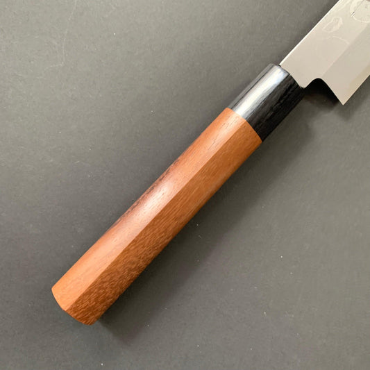 Yanagiba knife, Shirogami 2 carbon steel, damascus finish - Kitaoka