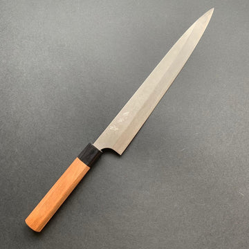 Sujihiki knife, Ginsan stainless steel, nashiji finish - Kanehiro