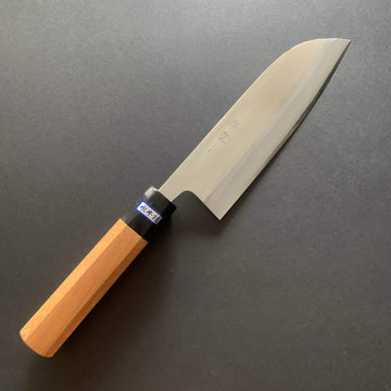 Santoku knife, ZDP189 powder steel, polished finish - Gihei