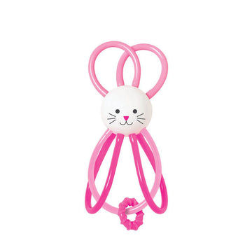 Winkel Bunny Pink Rattle and Teether Toy
